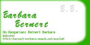 barbara bernert business card
